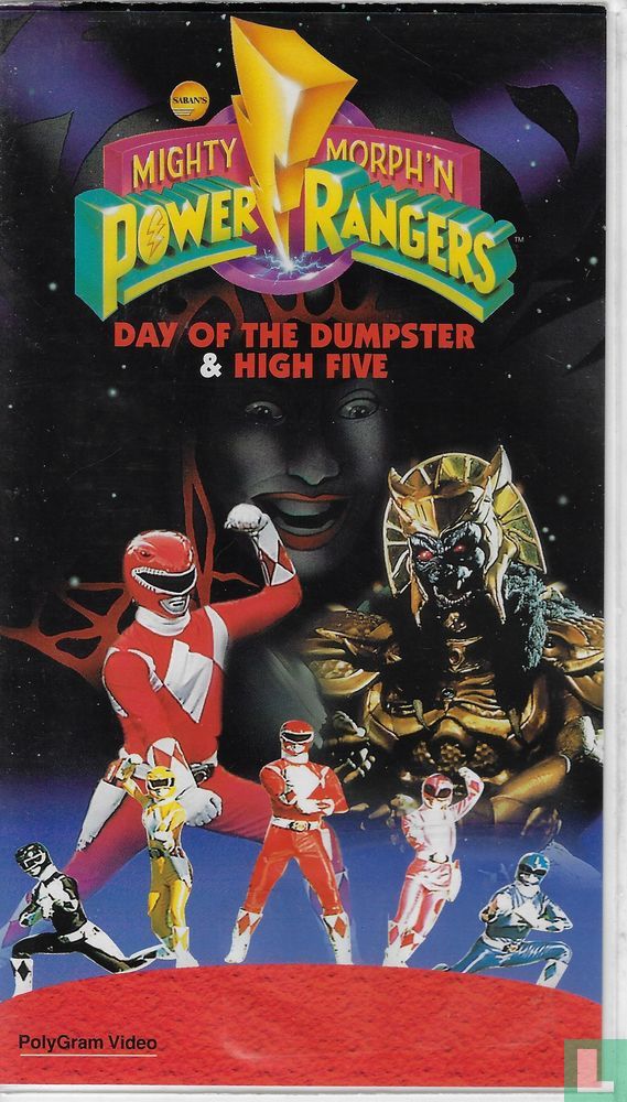 Mighty Morphin Power Rangers Day Of The Dumpster High Five Vhs