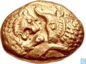 Lydia Sardes King Croesus AV heavy Stater about 560-546 B.C.
