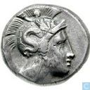 Greece, Lucania, Thourioi, double nomos, 410-330 BC