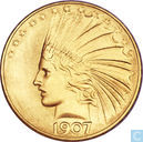 Verenigde Staten 10 dollars 1907 (Indian head - met punten)