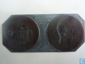 Frankrijk muntplaat 5 frank 1856 A