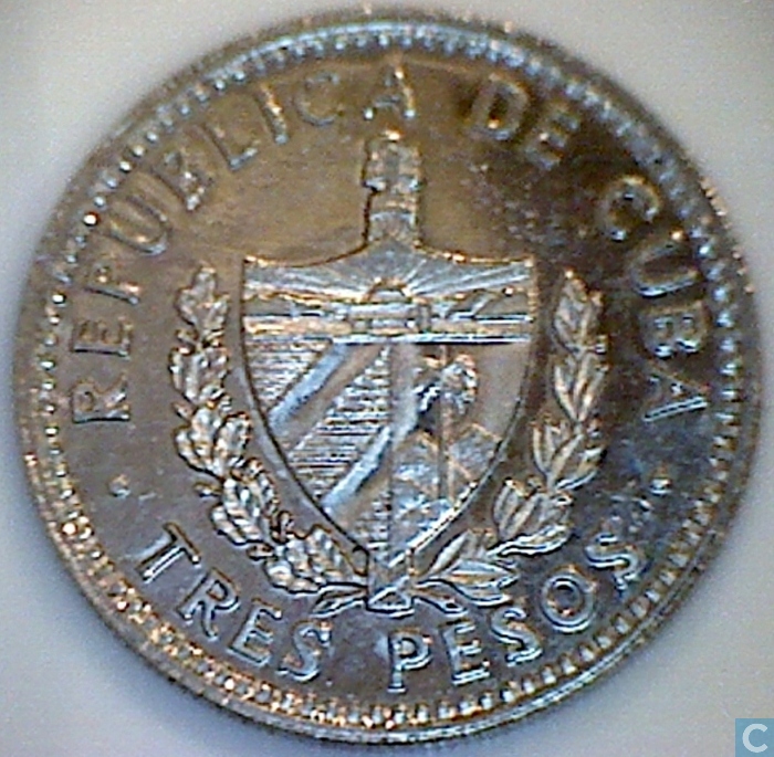 Cuba 3 pesos 1992 "Ernesto Che Guevara" Cuba  vos pièces sur LastDodo