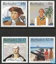 Postzegels - Barbados - Bezoek George Washington