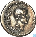 Römisches Reich, AR-Denar, 44-42 v. Chr., Marcus Junius Brutus, mobile Minze Nordgriechenland, 42 v. Chr.