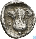 Rhodes, Caria  AR Hemidrachme  408-394 BCE