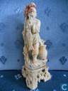 Hand carved soapstone sculpture of Taoist