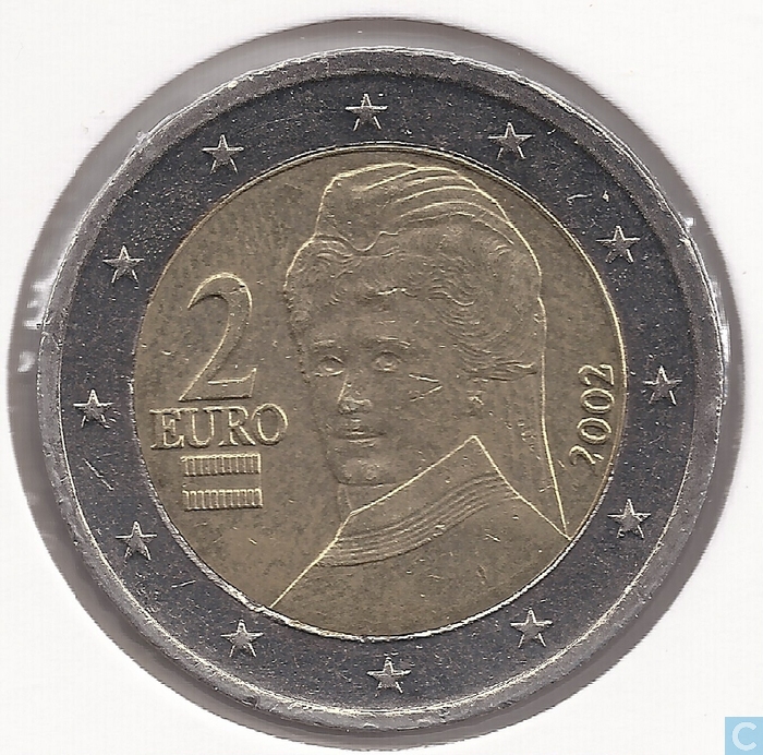 Valeur Piece De 2 Euros 2002 Autriche 2 euro 2002 Autriche - vos pièces sur LastDodo
