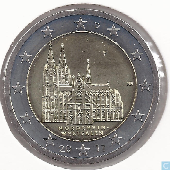 Piece 2 Euros Nordrhein Westfalen 2011 Valeur