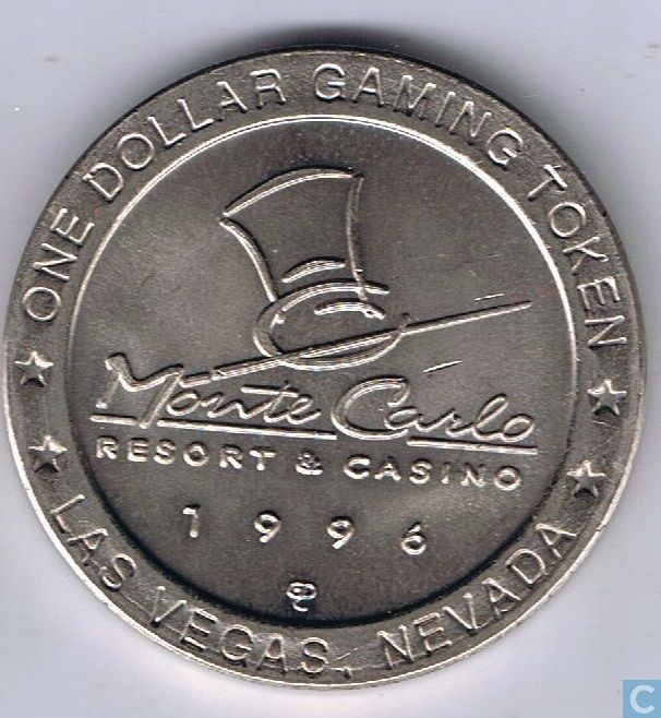 USA Las Vegas 1 dollar 1996 "Monte Carlo Resort & Casino" Gambling tokens LastDodo