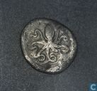 Syracuse, Sicily, AR Litra, 475-450 BC, Mr. Unknown star