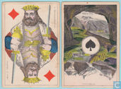 Rheinisches Bild, J. Müller, Diessenhofen, 52 Speelkaarten, Playing Cards, 1860 - 1865