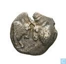 Caria, Uncertain Mint. AR6 Tetartemorion (0, 15 g, 6 mm) Approximately 390-387 BC.