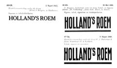 Holland's Roem