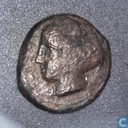 Himera, Sicily  AE17 (6/12, Hemilitron)  420-407 BC, unknown ruler