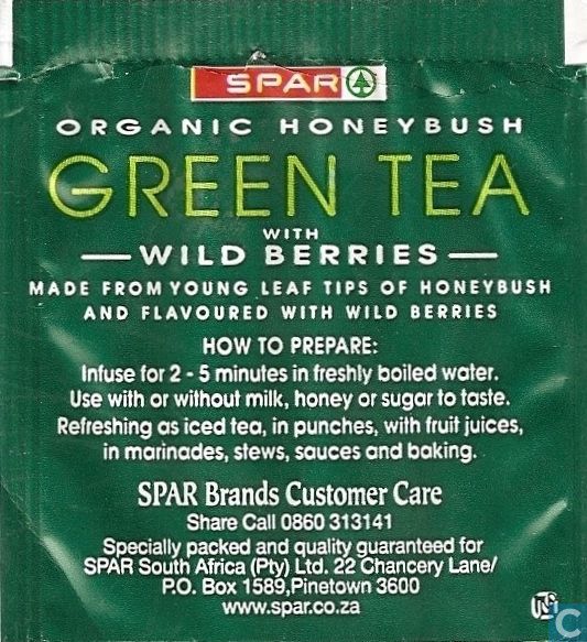 Green Tea with Wild Berries - Spar - LastDodo