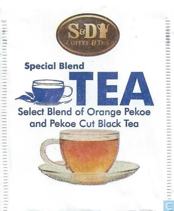 Select Blend of Orange Pekoe and Pekoe Cut Black Tea S&D LastDodo