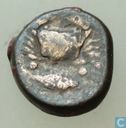 Akragas, Sicily  AE21 Hexas  (2/12 Litra, 8g)  500-400 BCE