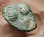 Akragas, Sicily  AE Hexas (3/12 Litra)  450-430 BCE