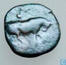 Gela, Sicily  AE17  (Tetras, 3/12th)  415-405 BCE