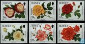 Briefmarken - Jersey - Rosen