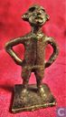 Bronze Asante Goldweight - Man with Hands at Side