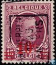 King Albert I, with overprint