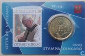 Münzen - Vaticaan - Vatikan 50 Cent 2023 (Stamp & Coincard n°44)