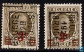 Briefmarken - Belgien - König Albert I. mit Aufdruck