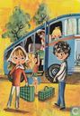 Kinderkaart bus - koffers - kinderen