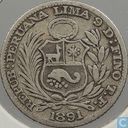 Peru ½ dinero 1891