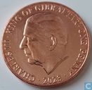 Gibraltar 1 penny 2023 "Coronation of King Charles III"