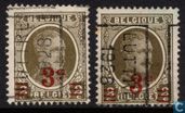 Briefmarken - Belgien - König Albert I. mit Aufdruck