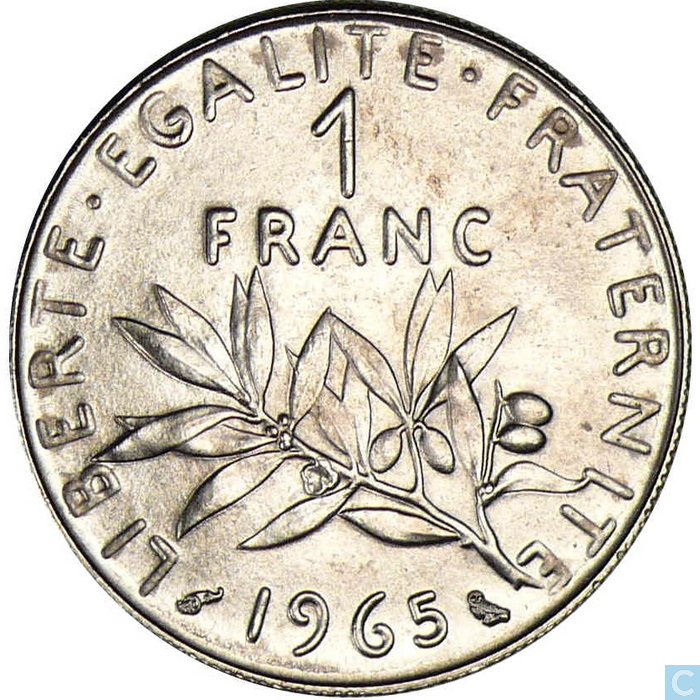 France 1 franc 1965 France  vos pièces sur LastDodo