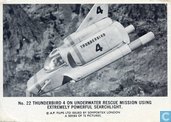 Thunderbird 4 on underwater rescue mission using extremely powerfull searchlight.