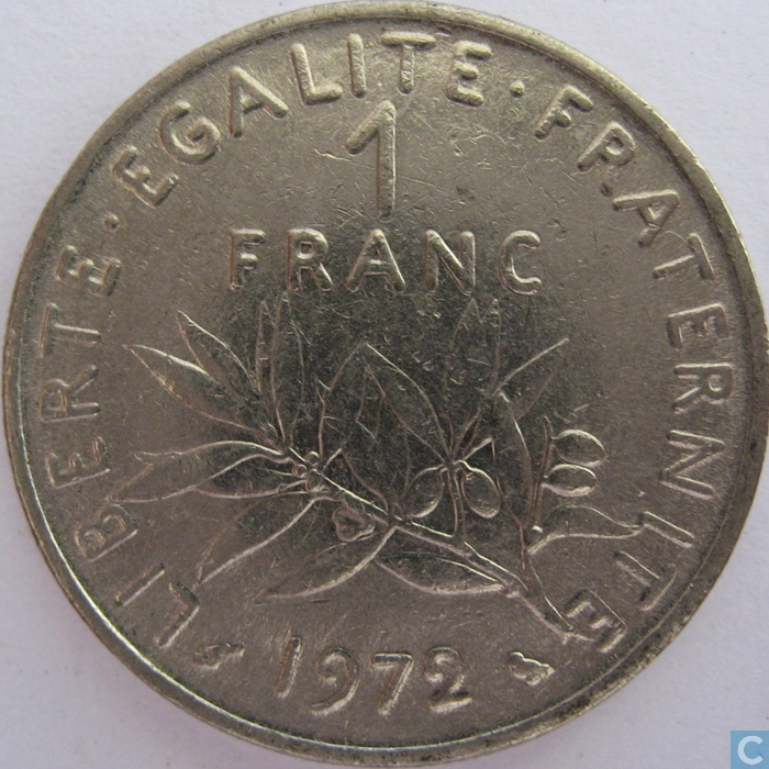 France 1 franc 1972 France  vos pièces sur LastDodo