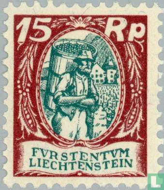 Winzer im Weinberg