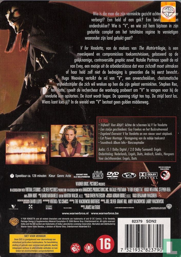 V de Vingança - Edição Especial (DVD) - James McTeigue - Hugo