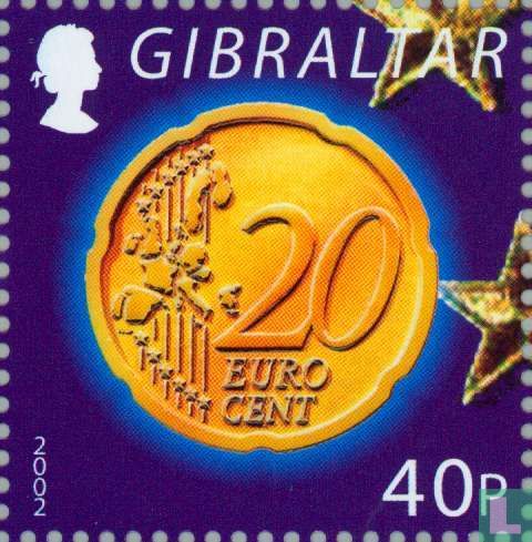 Euro Introduction Euro introduction 40 (2002) - Gibraltar - LastDodo