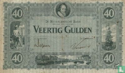 40 guilder Netherlands 1921