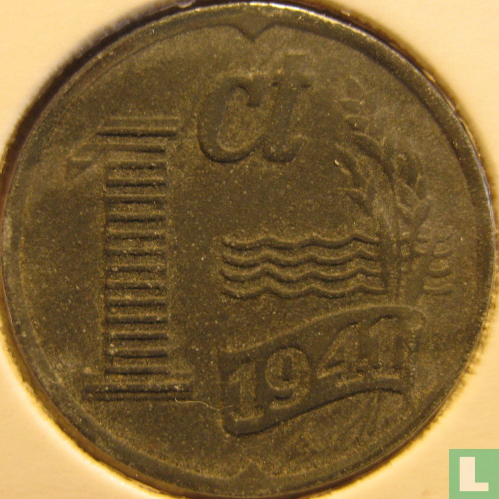 Pays-Bas 1 cent 1941 (type 2)