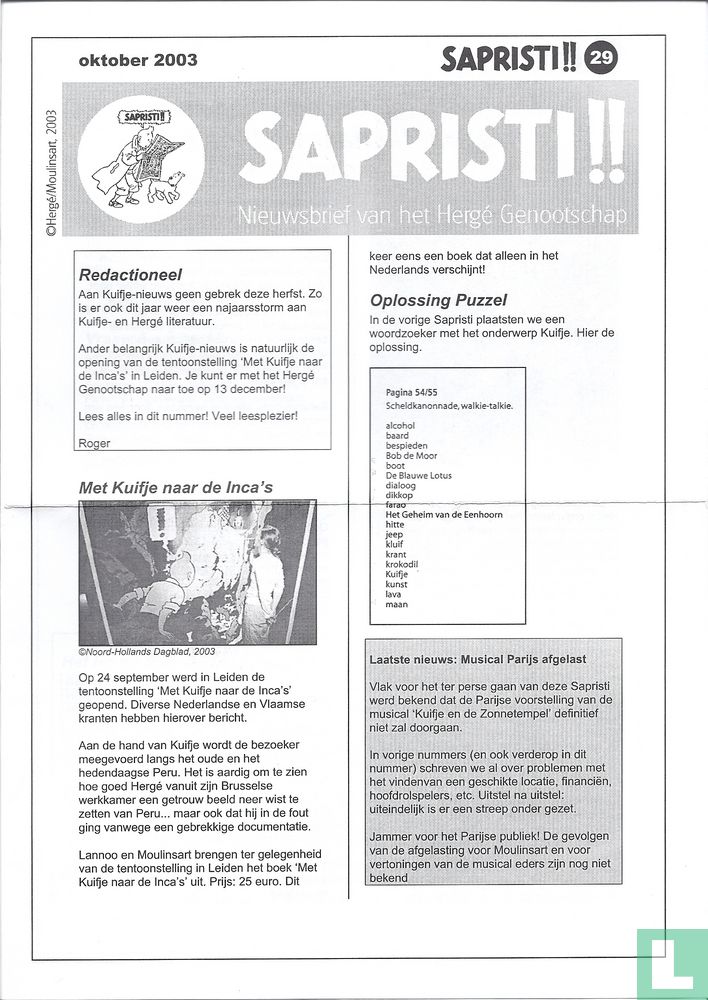 29, oktober 2003