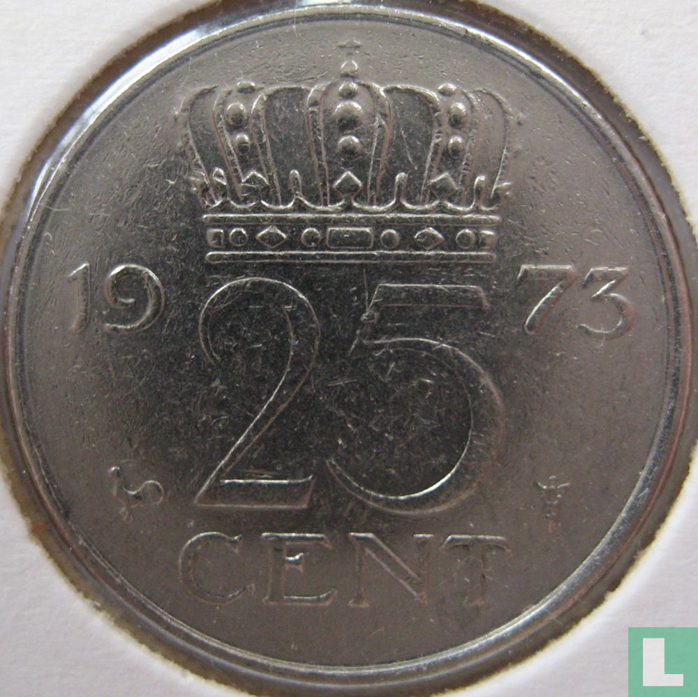 Pays-Bas 25 cent 1973