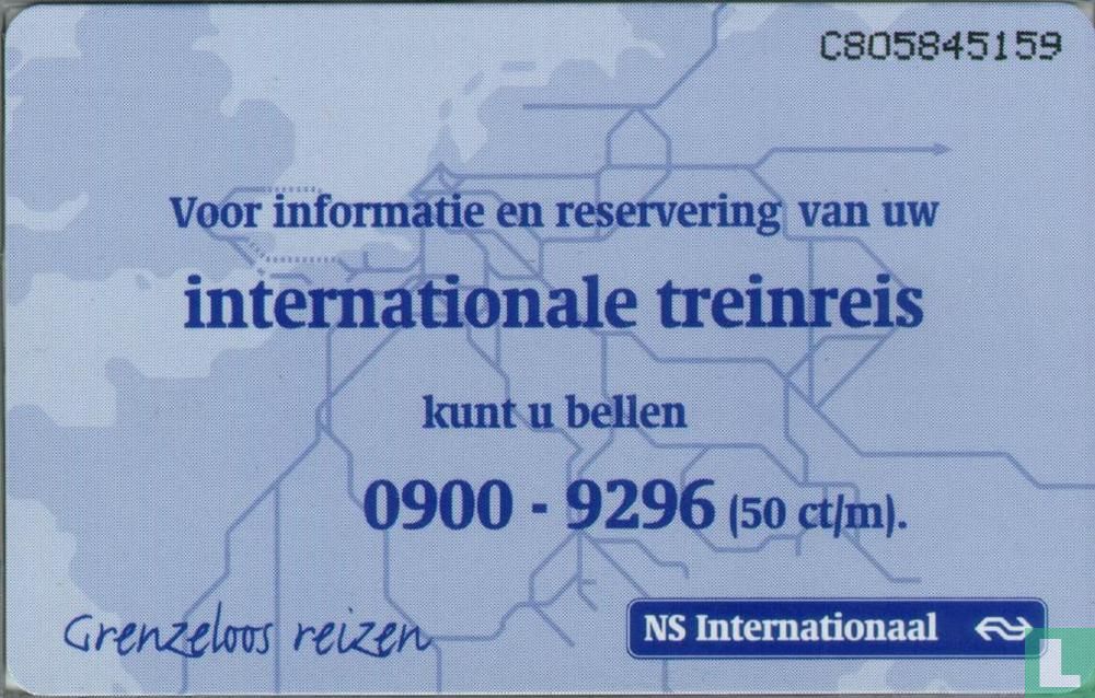 voering mouw snor NS Internationaal, grenzeloos reizen 433 8058 (1995) - PTT Telecom -  LastDodo