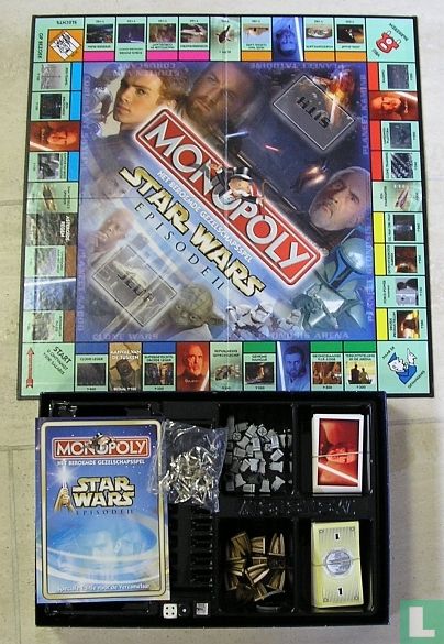 Monopoly-Star Wars Episode II de PARKER # usado/aceptable 