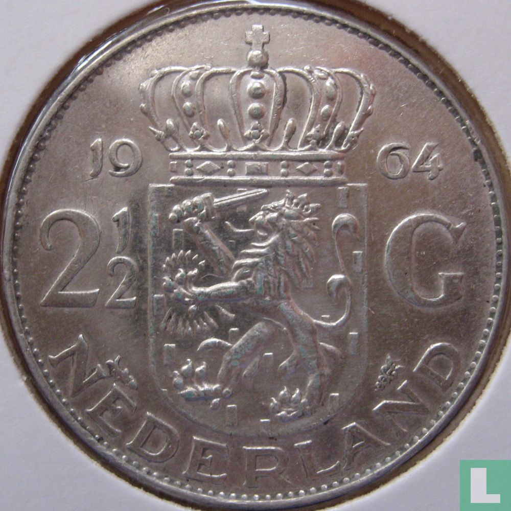 Pays-Bas 2½ gulden 1964