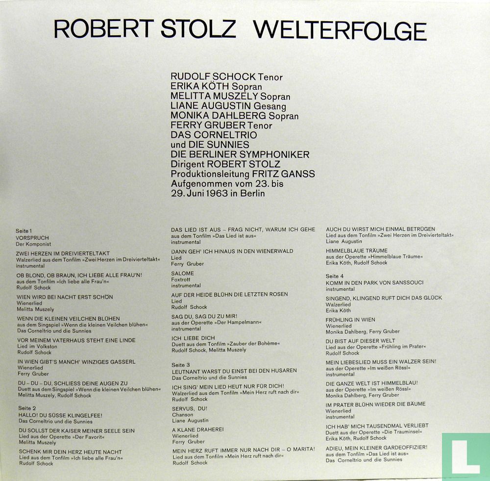 Robert Stolz Welterfolge