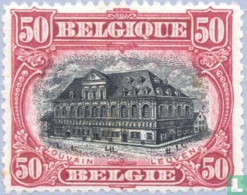 Bibliothèque à Louvain (avant 1914)