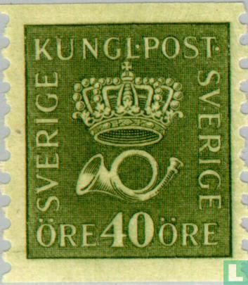 Kroon en posthoorn