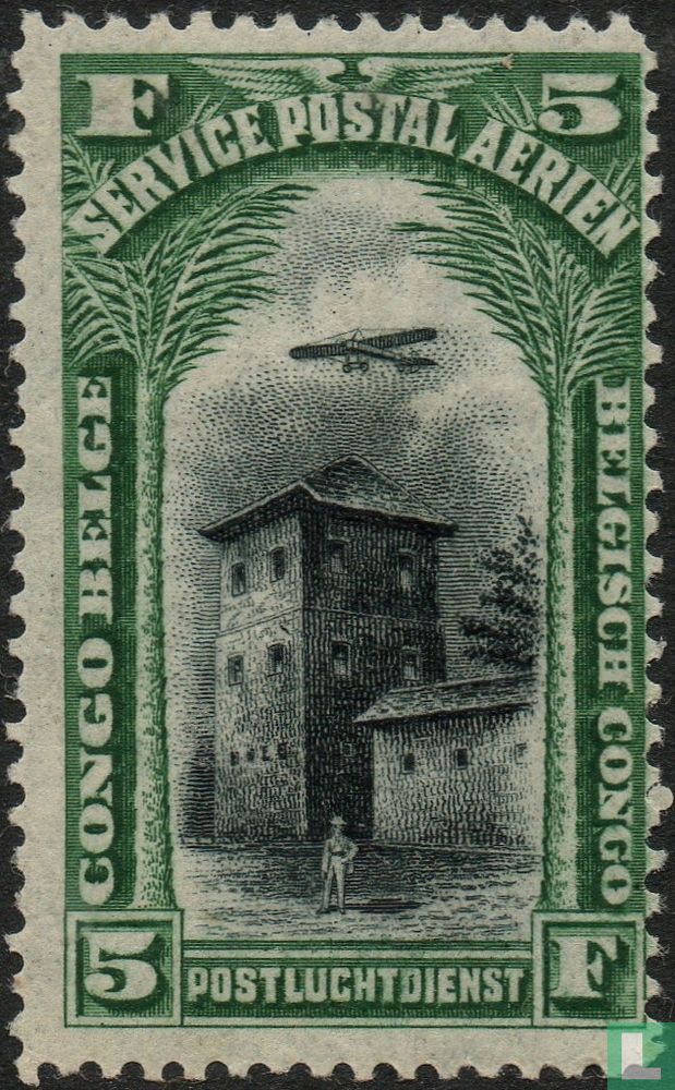 Paysage avec avion