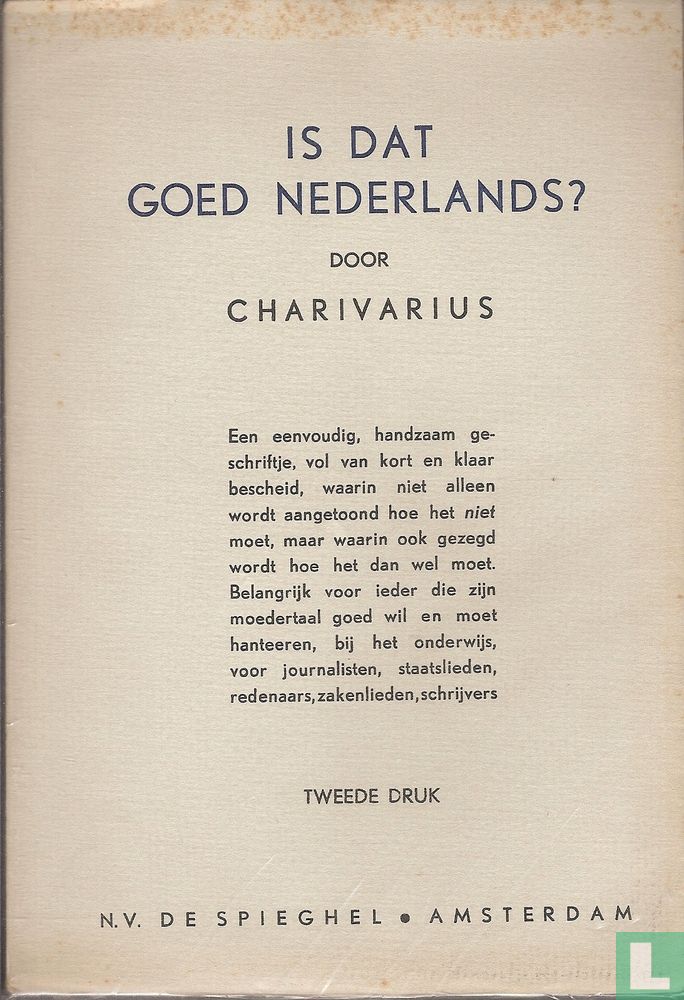 Is dat goed Nederlands?